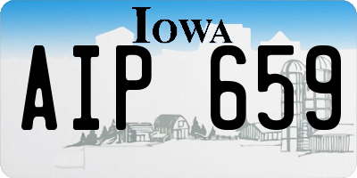 IA license plate AIP659