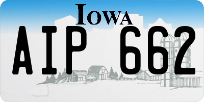 IA license plate AIP662