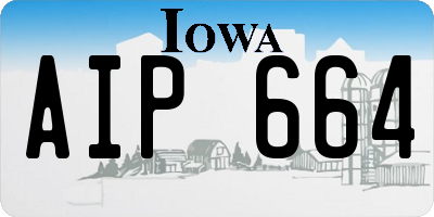 IA license plate AIP664