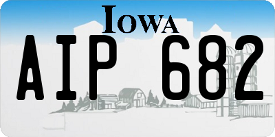 IA license plate AIP682