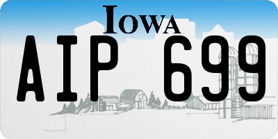 IA license plate AIP699