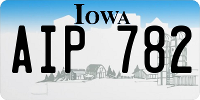 IA license plate AIP782