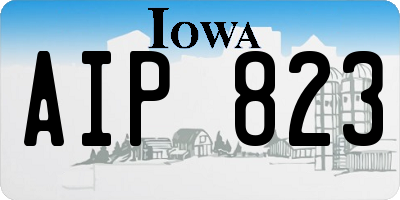 IA license plate AIP823