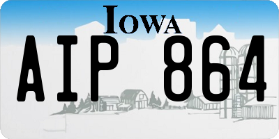 IA license plate AIP864