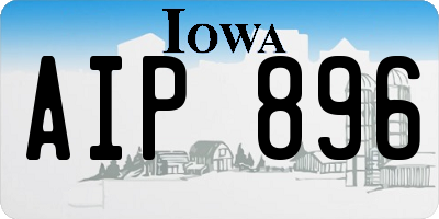 IA license plate AIP896