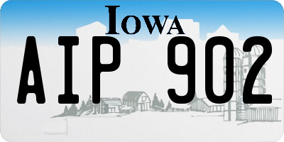IA license plate AIP902
