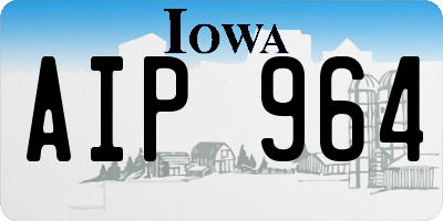 IA license plate AIP964