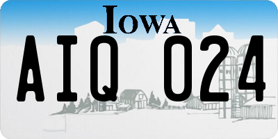 IA license plate AIQ024
