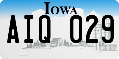 IA license plate AIQ029