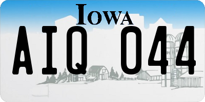 IA license plate AIQ044