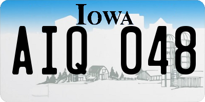 IA license plate AIQ048
