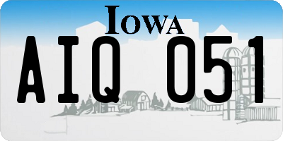IA license plate AIQ051