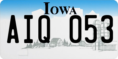 IA license plate AIQ053