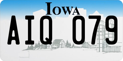 IA license plate AIQ079