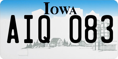 IA license plate AIQ083