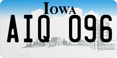 IA license plate AIQ096