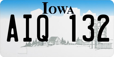 IA license plate AIQ132
