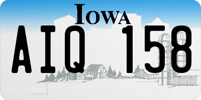 IA license plate AIQ158