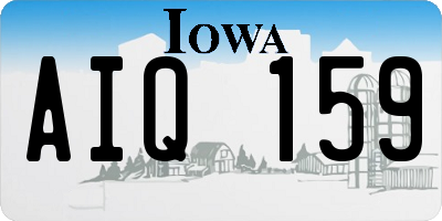 IA license plate AIQ159
