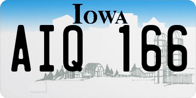 IA license plate AIQ166