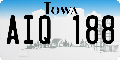 IA license plate AIQ188