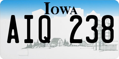 IA license plate AIQ238