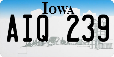 IA license plate AIQ239