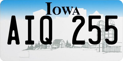 IA license plate AIQ255