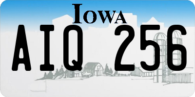 IA license plate AIQ256