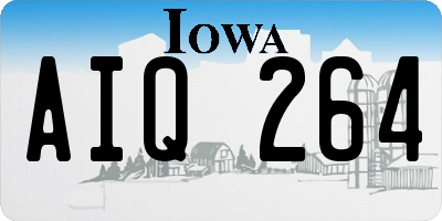 IA license plate AIQ264
