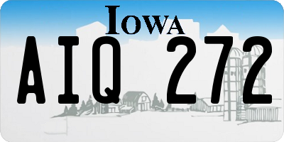 IA license plate AIQ272