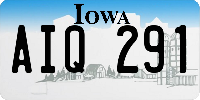 IA license plate AIQ291