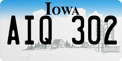 IA license plate AIQ302