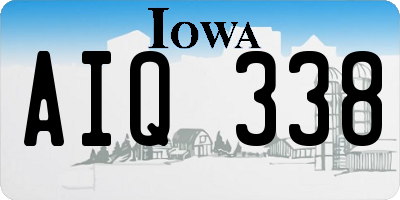 IA license plate AIQ338