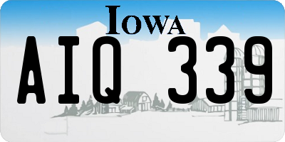 IA license plate AIQ339