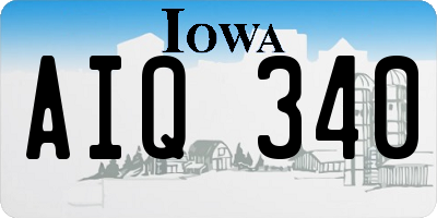 IA license plate AIQ340