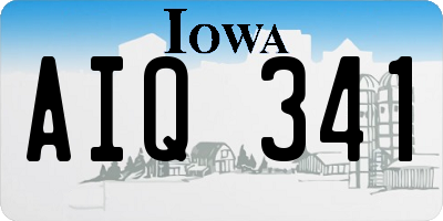 IA license plate AIQ341