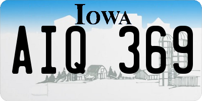 IA license plate AIQ369