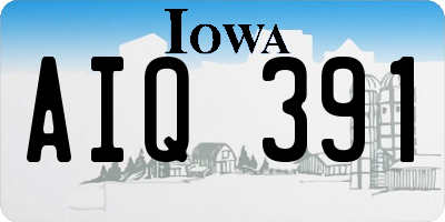 IA license plate AIQ391