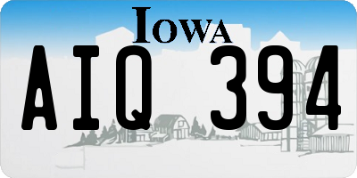 IA license plate AIQ394