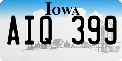 IA license plate AIQ399
