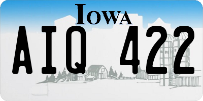 IA license plate AIQ422