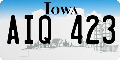 IA license plate AIQ423