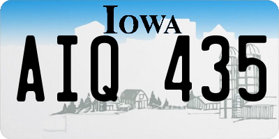 IA license plate AIQ435