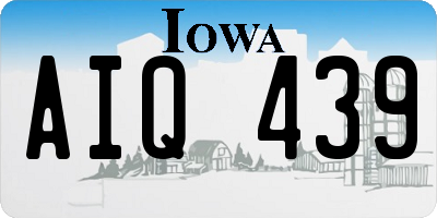IA license plate AIQ439