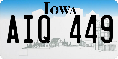 IA license plate AIQ449