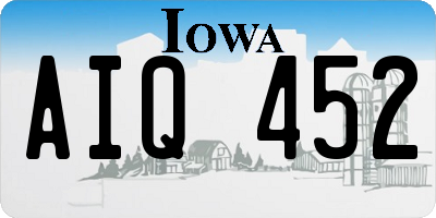 IA license plate AIQ452