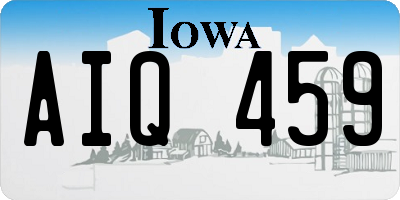 IA license plate AIQ459