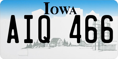 IA license plate AIQ466