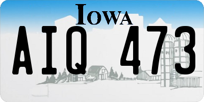 IA license plate AIQ473